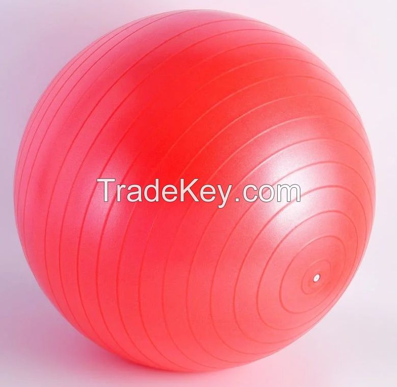 PVC Yoga balls, Pilates balls, Exercise balls, Gym ball for Home Gym and Physical Therapy