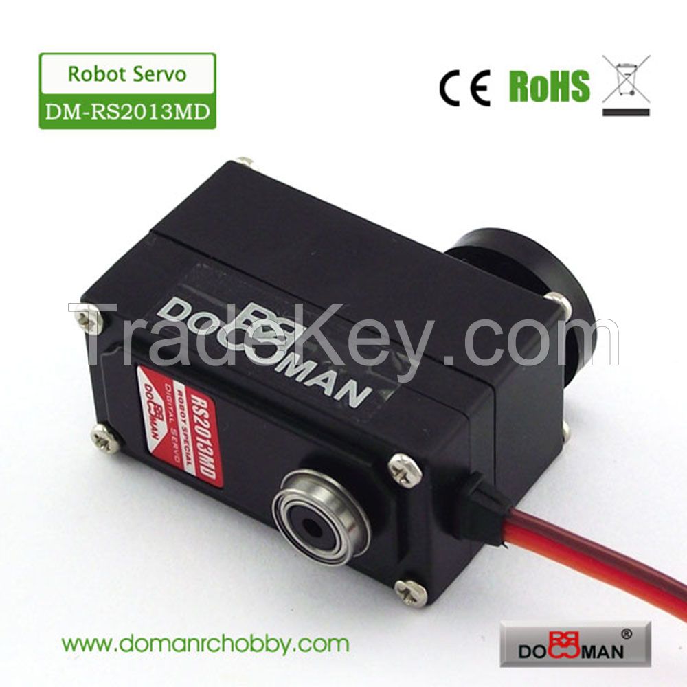 DM-RS2013MD metal gear 20kg low profile 270 degree digital rc robot servo