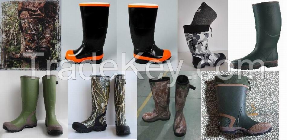 Various Man Rubber Rain Boots, Winter Rubber Boot, Work Rubber Boots, Camo Rubber Boot, Hunting Rubber Boots