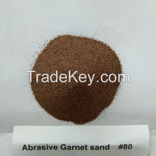 washed and filtered Garnet sand 80 mesh for CNC water jet cutting sand