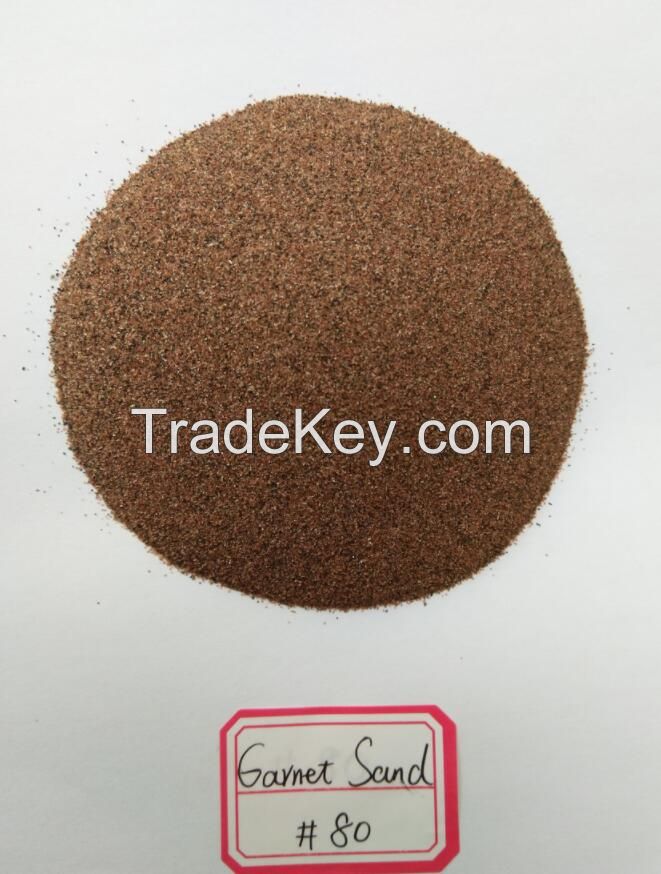 CNC Waterjet cutting abrasive sand Garnet sand mesh 80 gritz