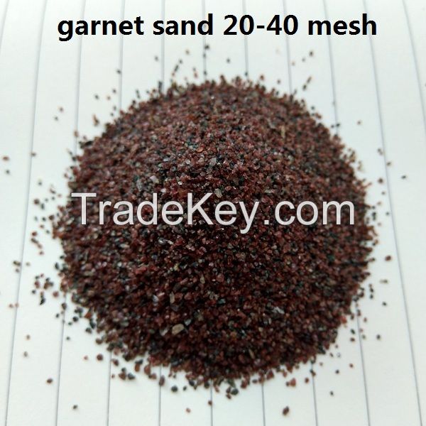 natural garnet sand river sand for sandblasting blasting garnet sand 20-40 mesh