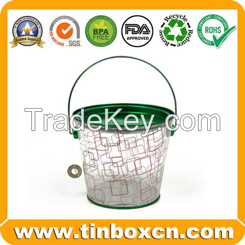 PVC Tin Bucket, Transparent Tin Box, Tin Can, At (w-w-w).tinboxcn(.)com