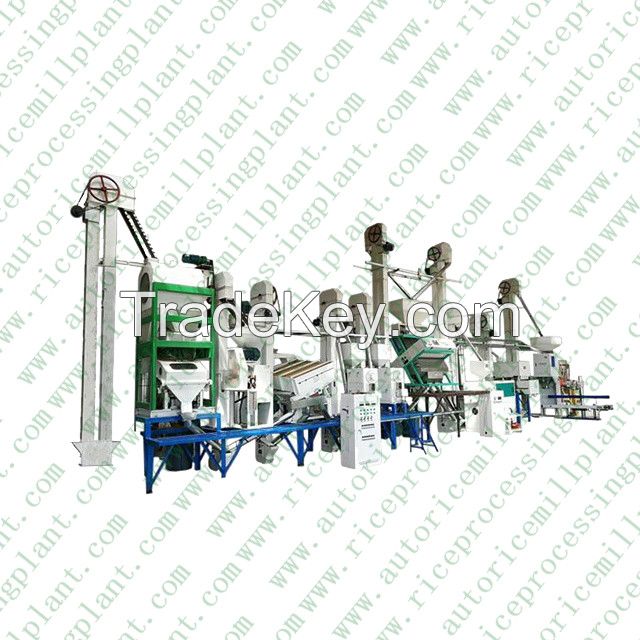 Food Machinery 50 Ton Per Day Full Automatic Small Combined Rice Mill