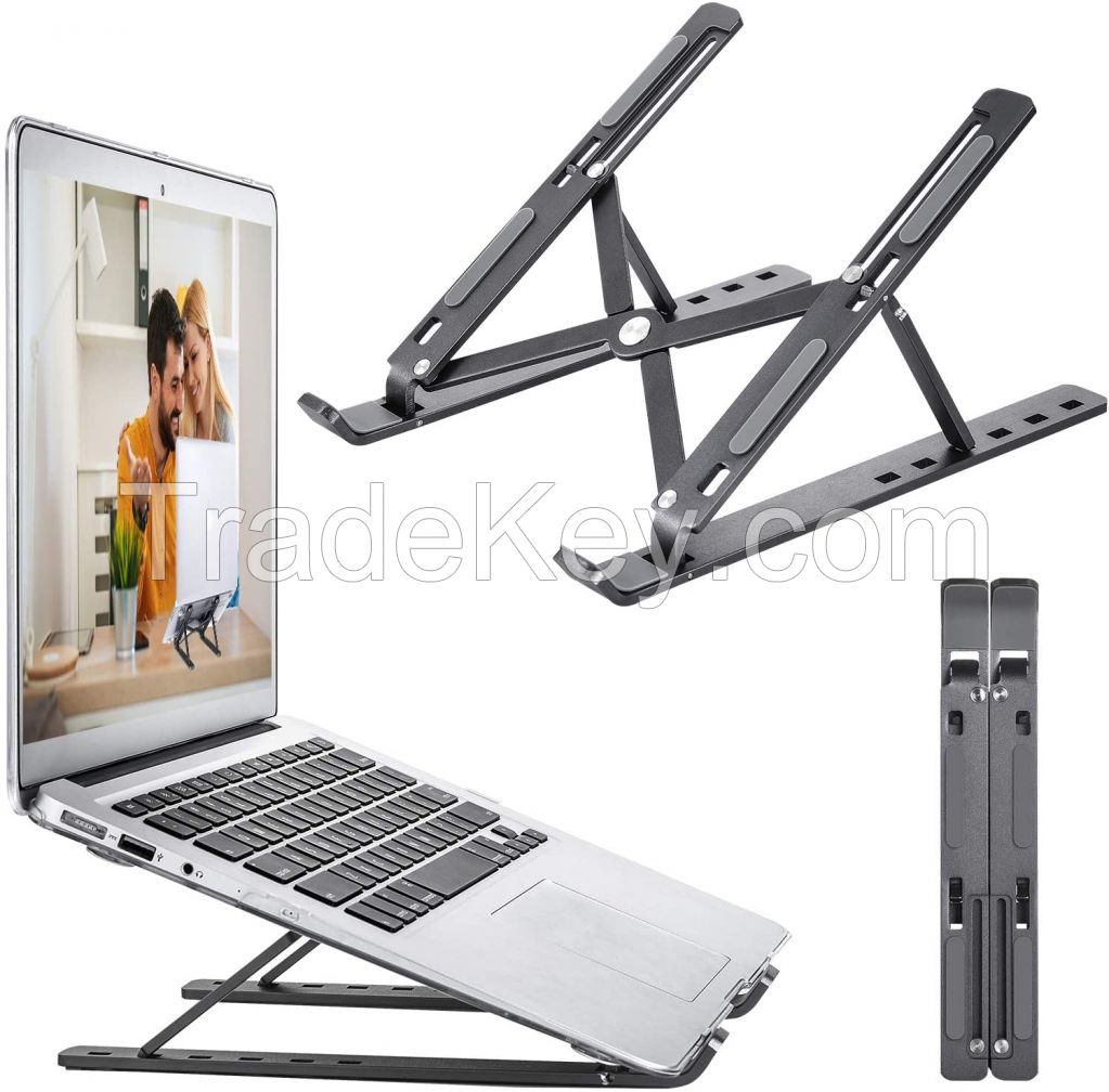 Adjustable Aluminum Laptop Desk Stand Table Vented Notebook Portable Laptop Stand