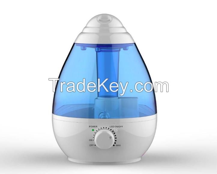 4L Big Capacity Water Drop Air Humidifier Color Changing Ultrasonic Cool Mist Humidifier for Indoor with Aroma Diffuser