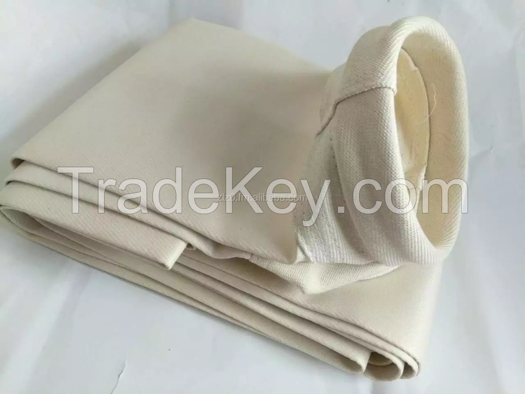 High temperature woven fiberglass filter bag glassfiber filter cloth/fabric PTFE membrane