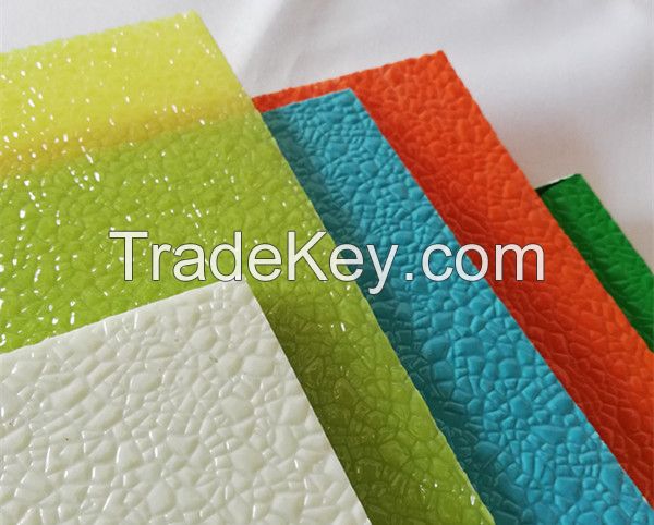 FRP embossed surface decorative wall panels
