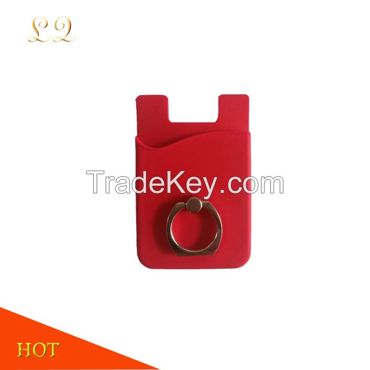 2020 hot sales silicone card holder with ring