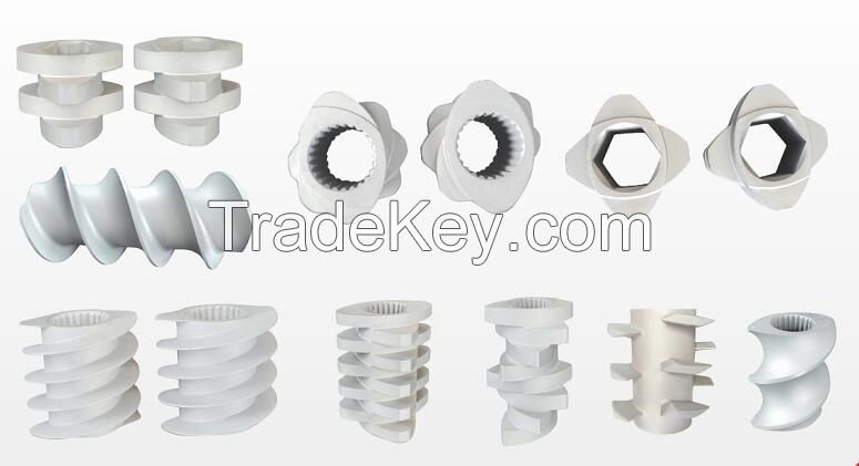 Extruder screw element, conveying screw, kneading screw, mixing screw