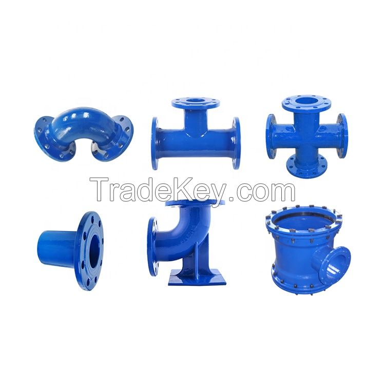 ISO2531, EN545, EN598 Cast Iron Flanged Socket Joint Fittings Ductile Iron Pipe Fittings