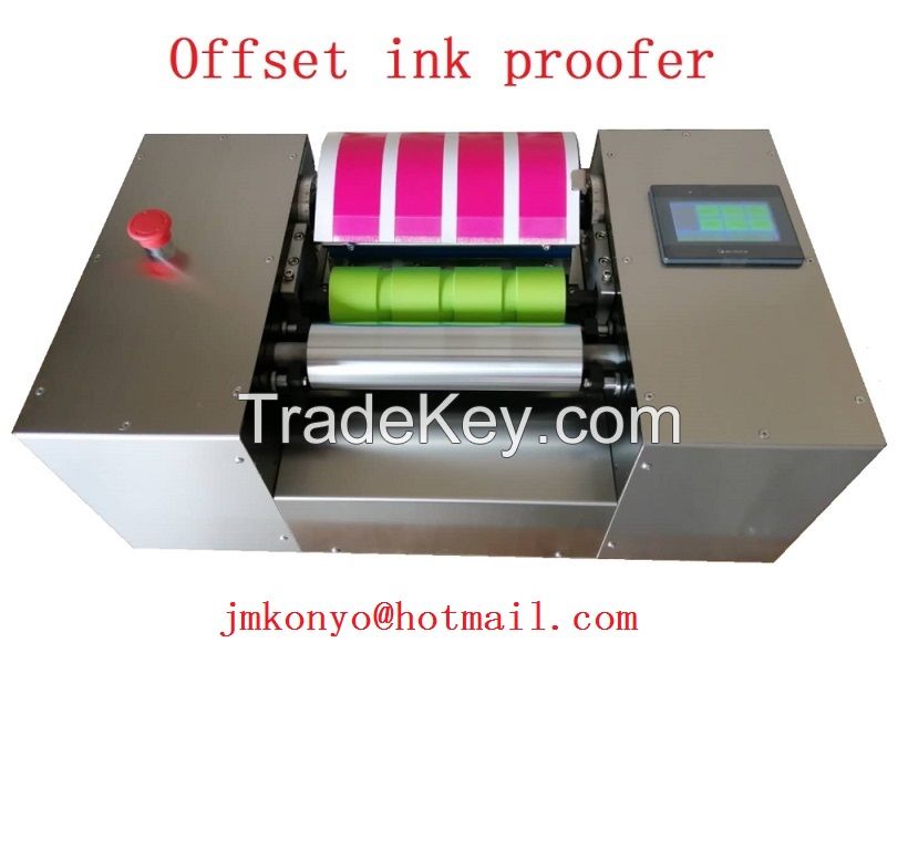 Offset inks, ink proofer