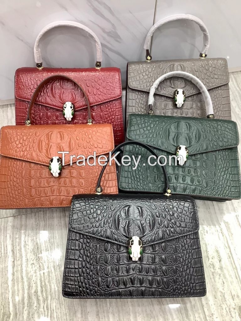 Women Genuine Leather Handbag Shoulder Bag  Satchel