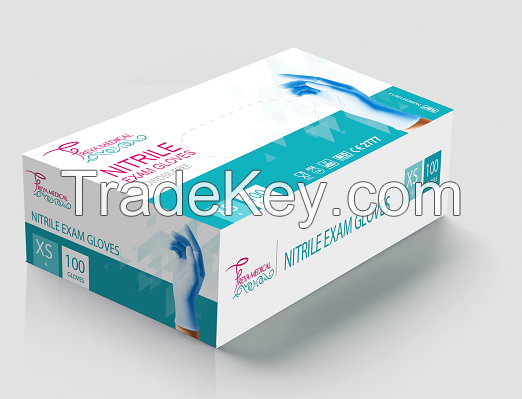 sell medical examination nitrile gloves power free CE and FDA approved