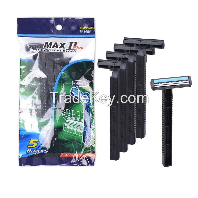 Twin Blade Razors Straight Shaving Blades Safety Handle Double Edge