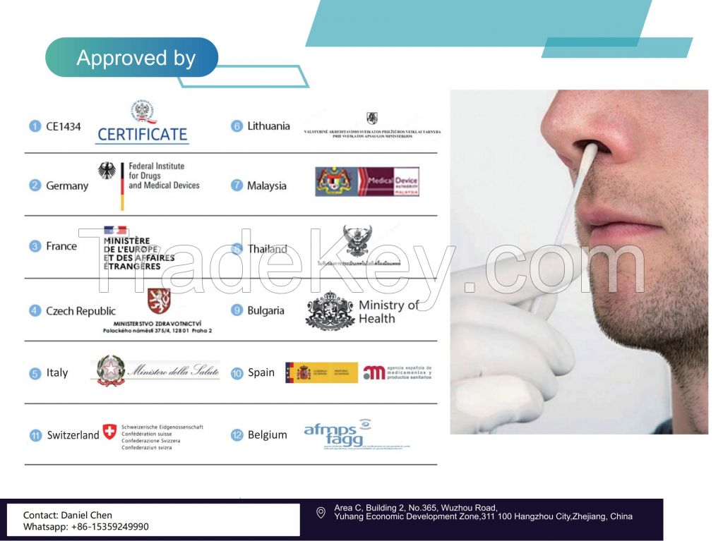 Thailand Malaysia Singapore vietnam Myanmar certified Rapid Covid-19 Corona Delta Mu virus antigen Home self test kits