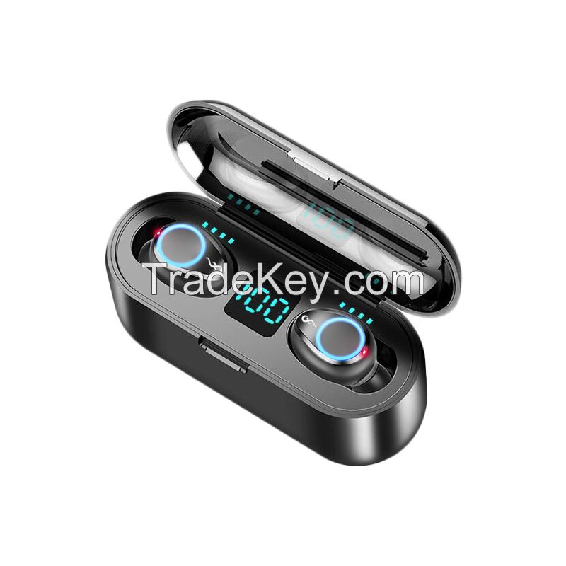 TWS Bluetooth V 5.1 Wireless Earphone 9D Stereo Sound Headsets In Ear Sports Waterproof Headphone Earbuds