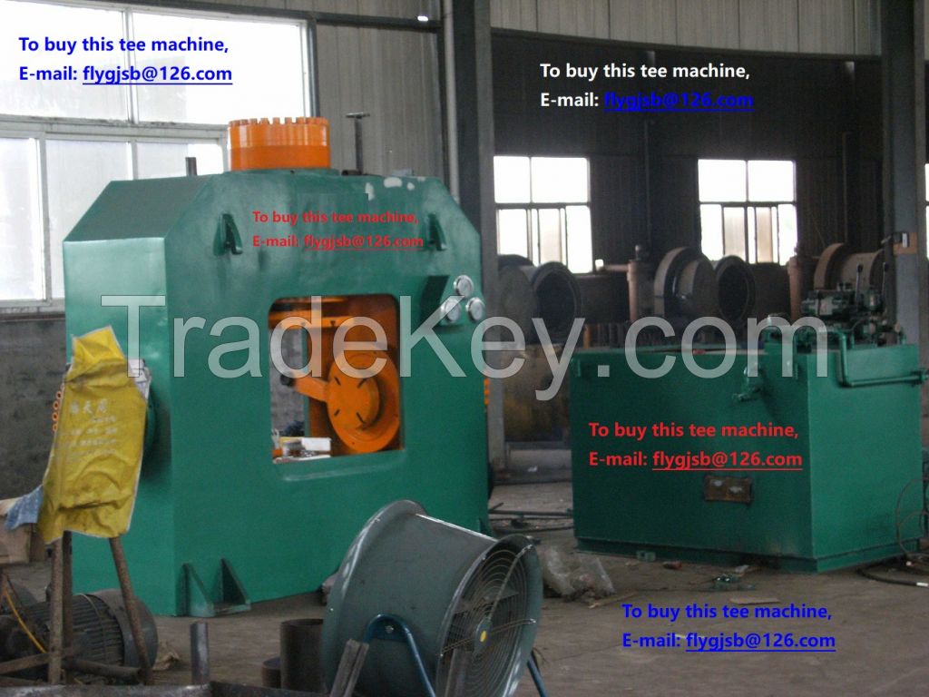 carbon steel tee joints cold making hydraulic machine