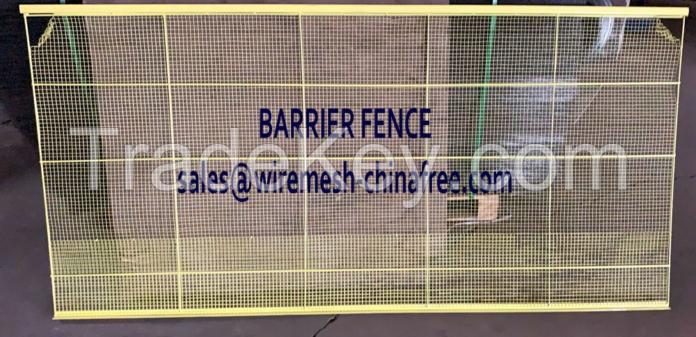 PVC powder coated barrier fences