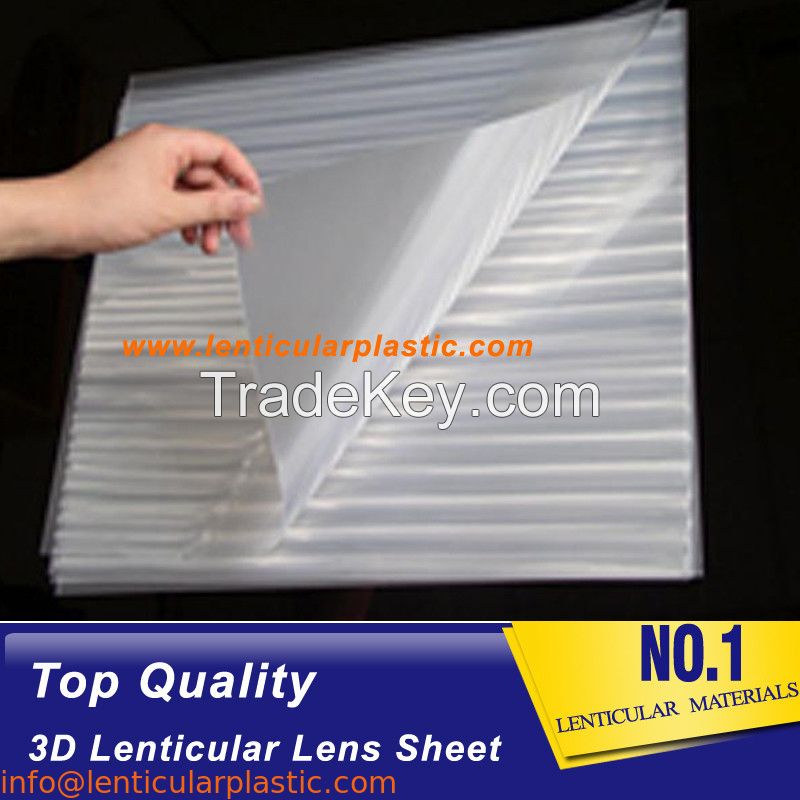 75 Lpi Lenticular Sheet PET 3d Lenticular Lens Standard Size 0.45mm Thickness Lenticular Plastic Lens Films