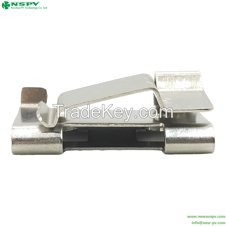 Metal 301 Stainless Steel Solar Cable Clips to Protect Cable Insulation with Coined Edge