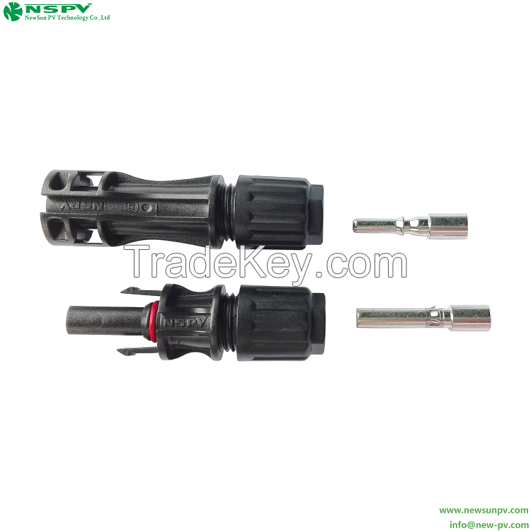 1500Vdc solar panel cable connector 10mm2