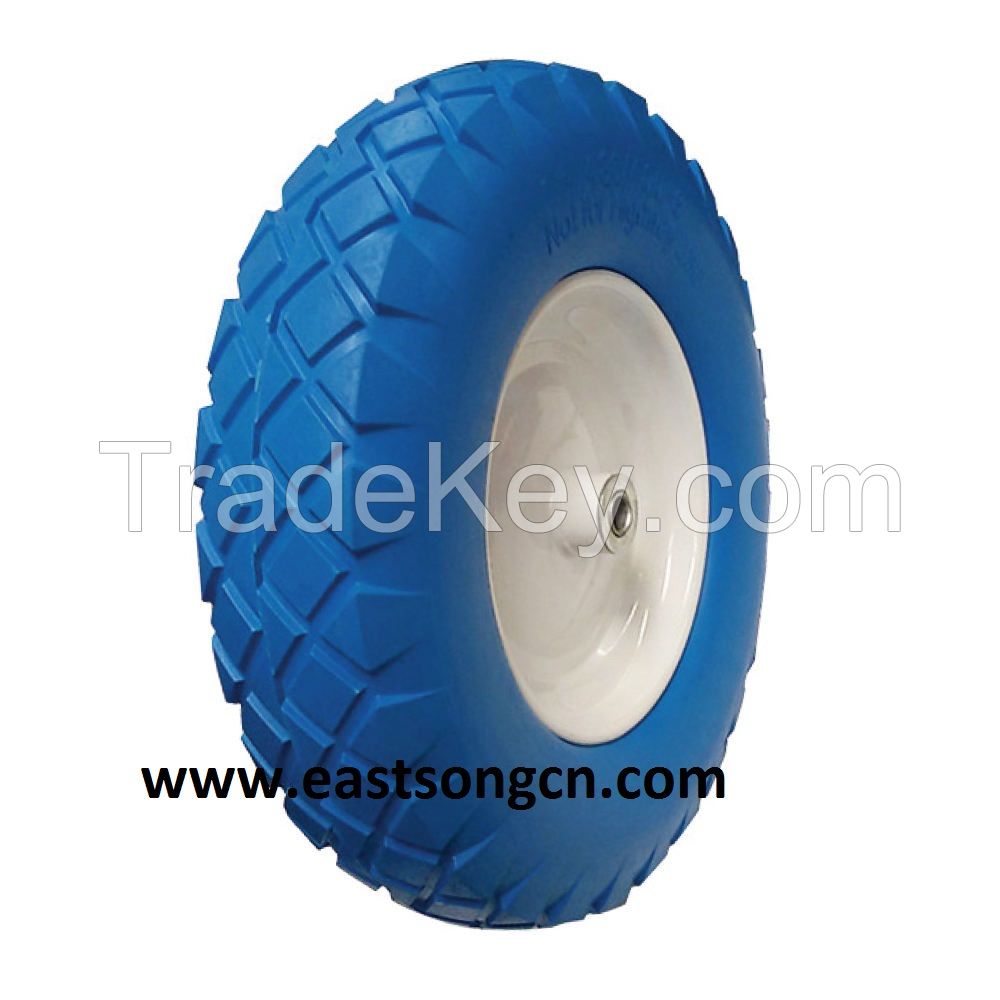 Manufacturer high quality Flat Free pu foam wheel wholesale