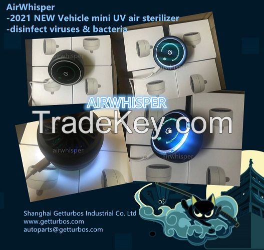 air purifier car mini USB UV air purifier wholesale China portable UV air sterilizer vechile usb type-AirWhisper