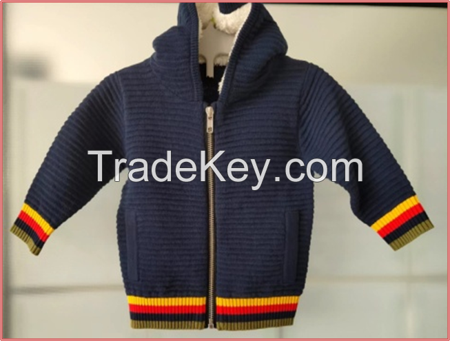 Boy's sweater cardigan with zip