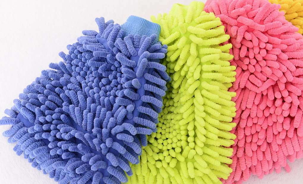 Microfiber Chenille Car Care Wash Clean Mitt Glove