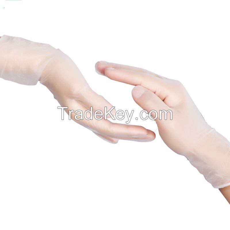 Disposable Celar PVC Gloves Powder Free Beauty Food Gloves