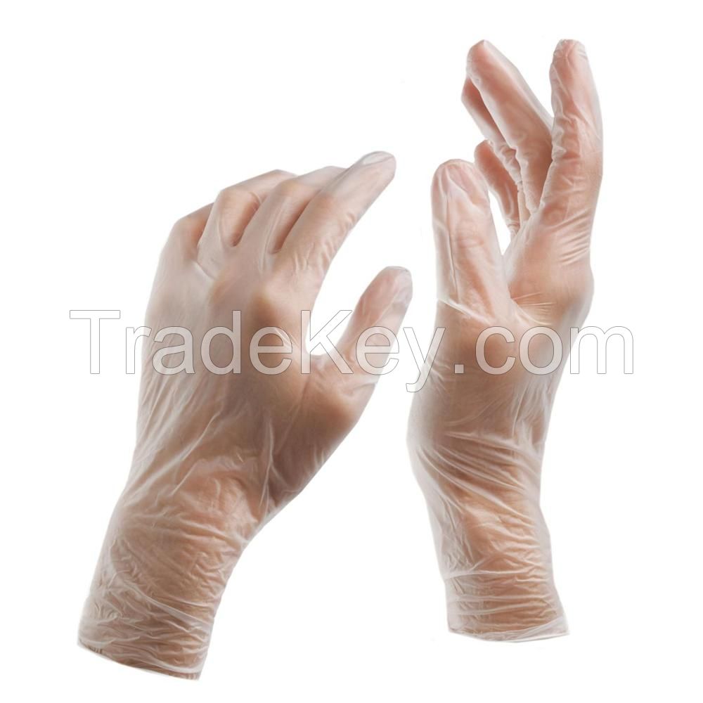 Disposable PVC Gloves Powder Free Vinyl Gloves with Smooth Touch