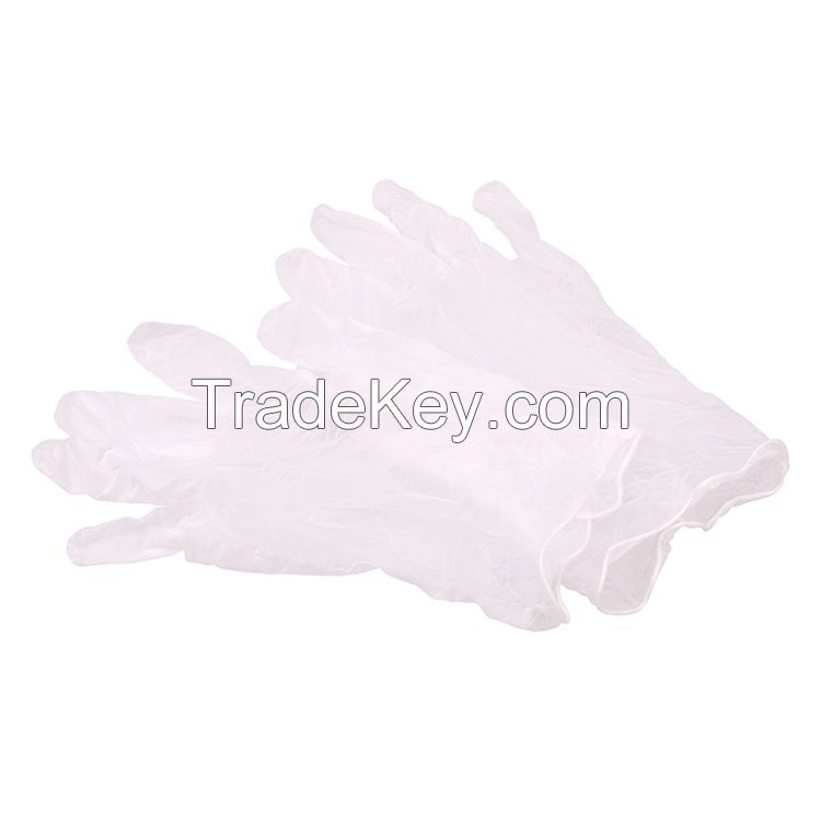 Glove Vinyl Safety Disposable Work Examination Powder Free Hand PVC Protective Household Industrial