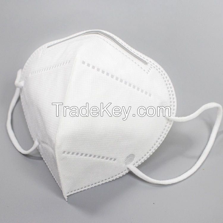 Hot Sale Non-Woven Fabric Foldable Earloop 4 Ply Face Mask KN95 in Stock