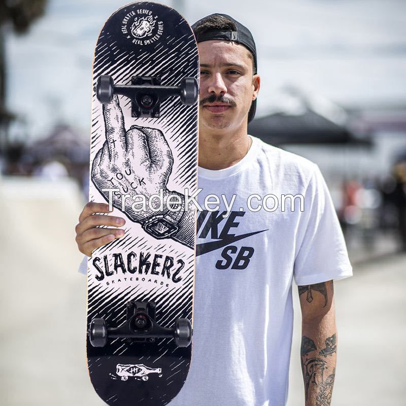 Most Popular Custom Chinese North East Maple   Aluminium Alloy Skateboard