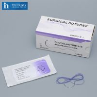 Manufactory Absorbable Surgical Suture Vicryl Suture/PGLA 910/Polyglactine Braided Suture INTRAG With CE ISO Certificate