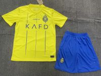 2023-2024 Al-Nassr Soccer Kits with shirt and short Soccer Uniform Football Kits Football Uniforms Sport Wears
