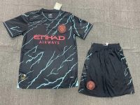 2023-2024 Man City Soccer Kits with shirt and short Soccer Uniform Football Kits Football Uniforms Sport Wears