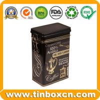 Coffee tin with airtight lid at w-w-w(.)tinboxcn(.)com