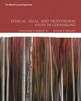 Ethical Legal and Professional Issues in Counseling 5th Edition