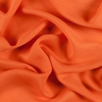 Silk Fabric In Orange
