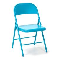 Novogratz All Steel Folding Chair, Multiple Colors