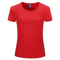wholesale Combed Cotton O-Neck Short Sleeve Custom Logo Womens T Shirt