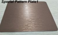 Patterned/textured Card Lamination Steel Plate MSP-P
