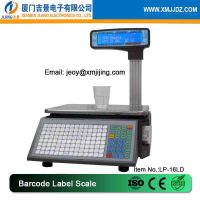 LP-16LD Barcode Label Scales, Supermarket Retail Barcode Printing/ Price Computing Scale, POS Multi-Language 15/ 30kg Weighing with Big LCD Display