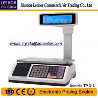 TP-31L Electronic Pricing/ Counting LCD Scale, Supermarket Retail Receipt/ Bill Printing Scales, POS Price Computing 15/ 30kg Weighing Support Arabic/ Spanish/ Hindi