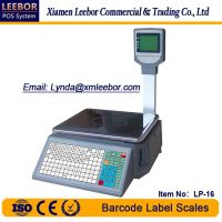 LP-16 Electronic Barcode Label Scale, Supermarket Retail Label Printing Scales, POS Price Computing Multi-Language Weighing, 15/ 30kg Counting/ Pricing LCD Scale