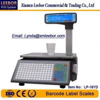 LP-16LD Barcode Label Scale, Supermarket Retail Barcode Printing/ Price Computing Scale, POS Multi-Language 15/ 30kg Weighing with Big LCD Display