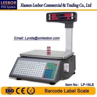 LP-16LE Electronic Barcode Label Scale, Supermarket Retail Barcode Printing LED Scales, POS Weighing Support Arabic/ Spanish/ Hindi, PC Control Store System Scale