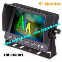 TOPCCD 5 Inch Monitor with 3CH video input and 2CH audio input DC12V/24V (TOP-D5001)